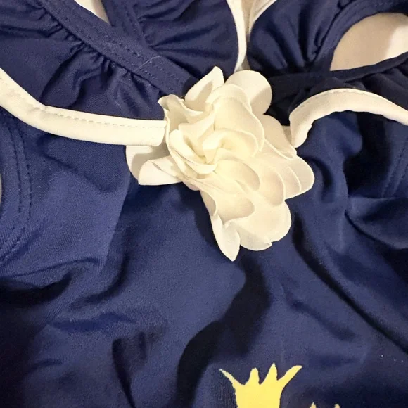 Janie and Jack Floral Ruffle Swimsuit 18-24 months - Picture 4 of 5